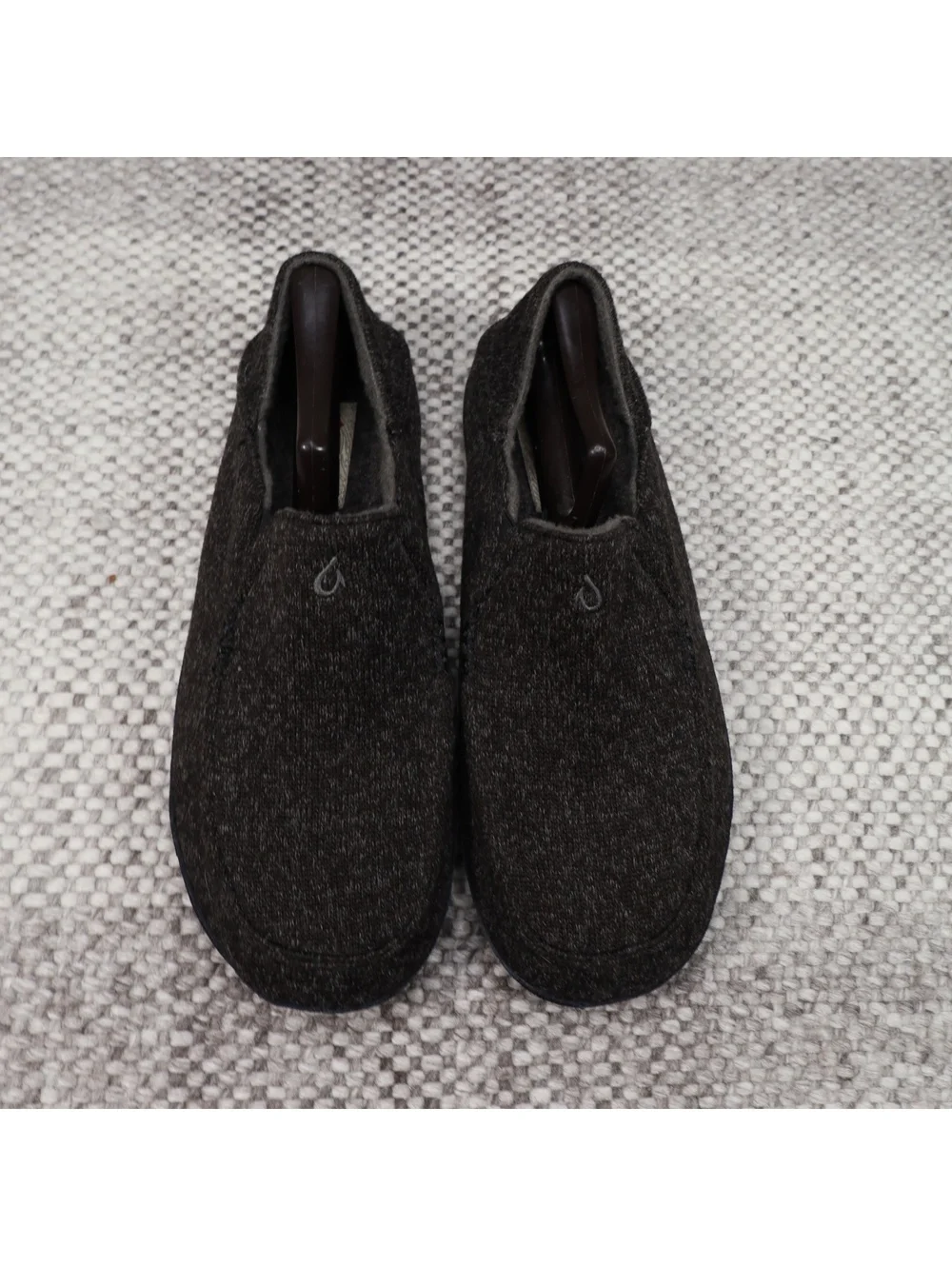 Olukai Moloa Hulu Wool Slip On Slippers Men’s US 10 Gray House Shoes Comfort